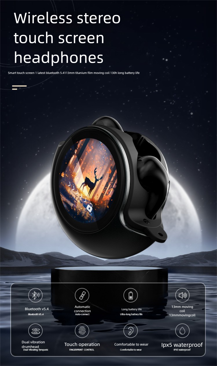 New Noise-Cancelling Multi-Functional Touchscreen Long Battery Life In-Ear Wireless High-Quality Berlin Sound Bluetooth_voghion.com