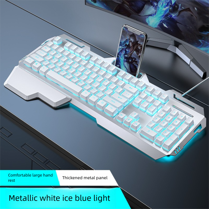 GX80 Mechanical Tea Switch Feel Headset Set Laptop Wired Keyboard Mouse Gaming_voghion.com
