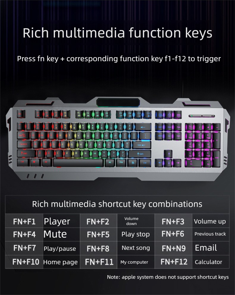 GX80 Set di cuffie meccaniche con interruttore Tea Feel per laptop, tastiera cablata e mouse da gioco_voghion.com