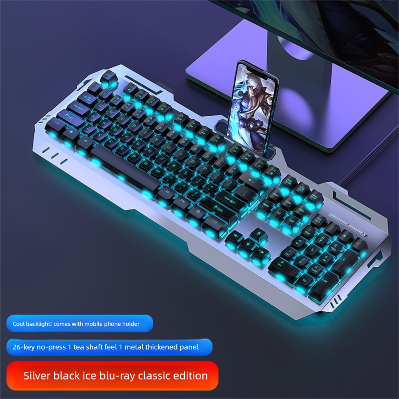 GX80 Mechanical Tea Switch Feel Headset Set Laptop Wired Keyboard Mouse Gaming_voghion.com