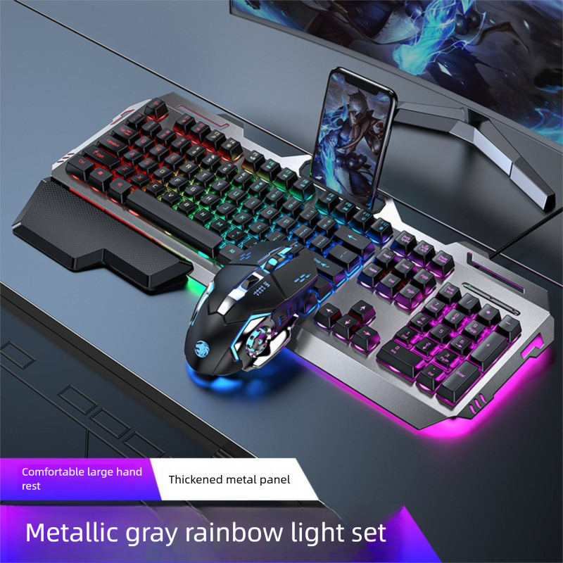 GX80 Mechanical Tea Switch Feel Headset Set Laptop Wired Keyboard Mouse Gaming_voghion.com