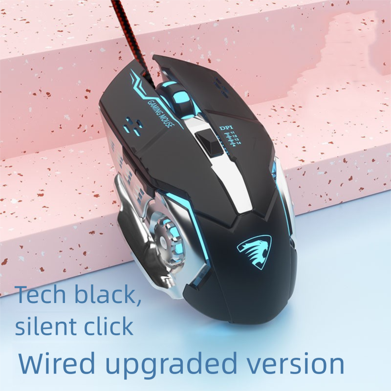 GX80 Set di cuffie meccaniche con interruttore Tea Feel per laptop, tastiera cablata e mouse da gioco_voghion.com