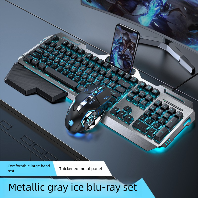 GX80 Mechanical Tea Switch Feel Headset Set Laptop Wired Keyboard Mouse Gaming_voghion.com