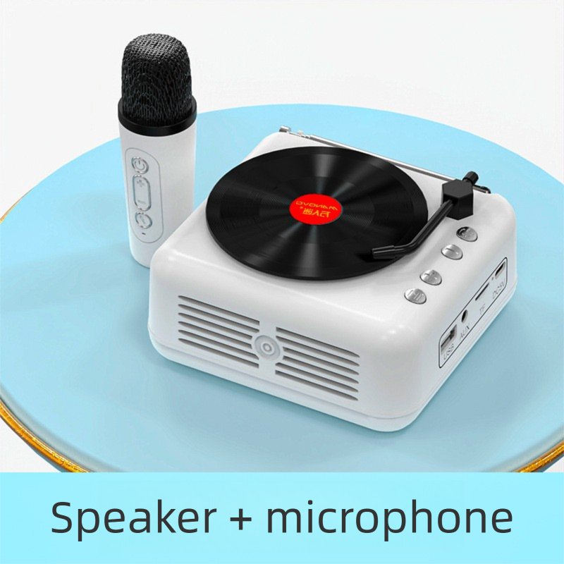 Giradischi in vinile Karaoke Bluetooth Mini altoparlante wireless regalo di compleanno per donne e uomini_voghion.com