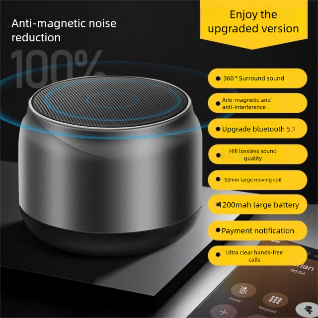 Bluetooth Mini Sound System Super Bass Wireless High-Quality Portable Small Outdoor Car Broadcast Speaker_voghion.com