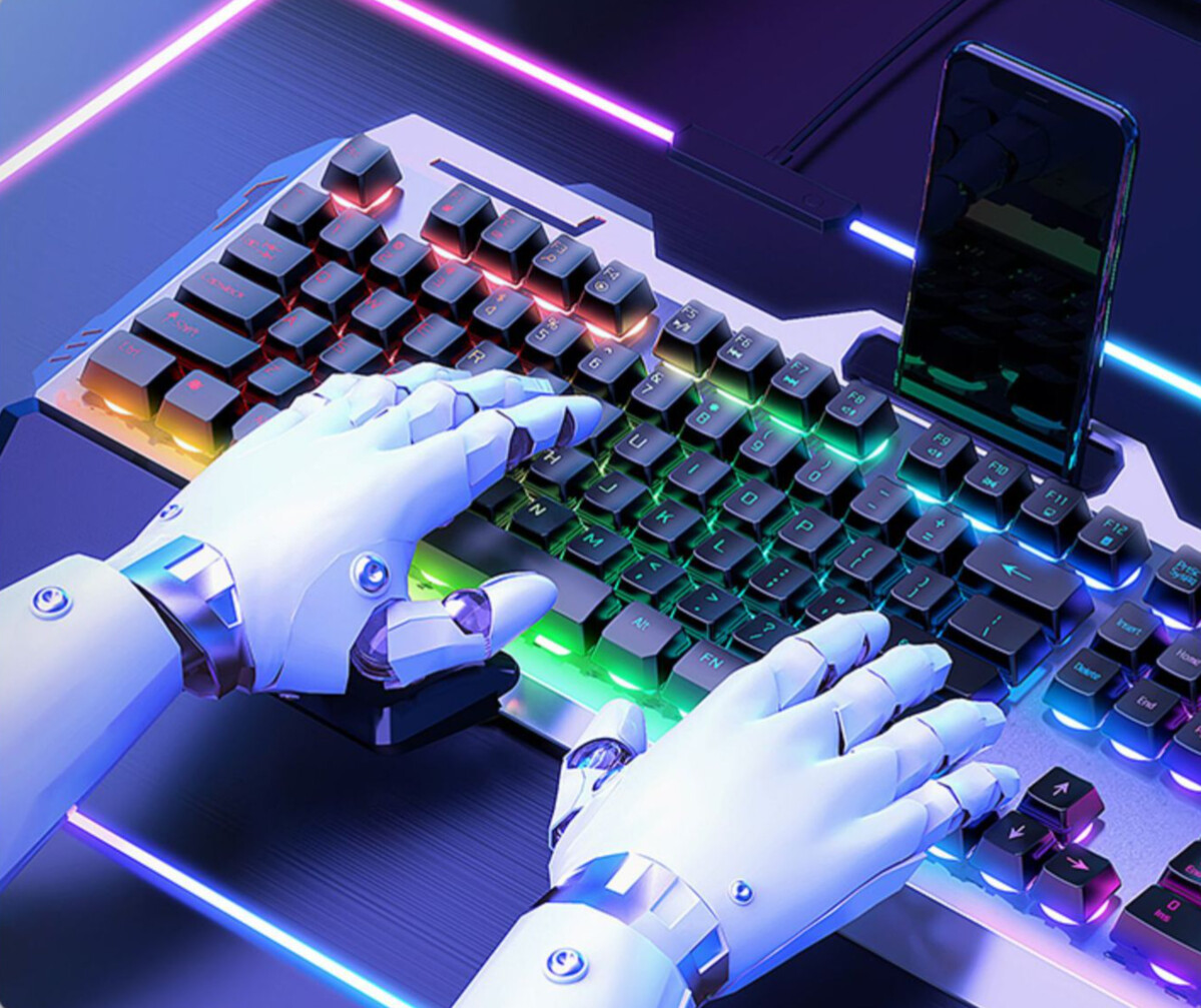 GX80 Set di cuffie meccaniche con interruttore Tea Feel per laptop, tastiera cablata e mouse da gioco_voghion.com