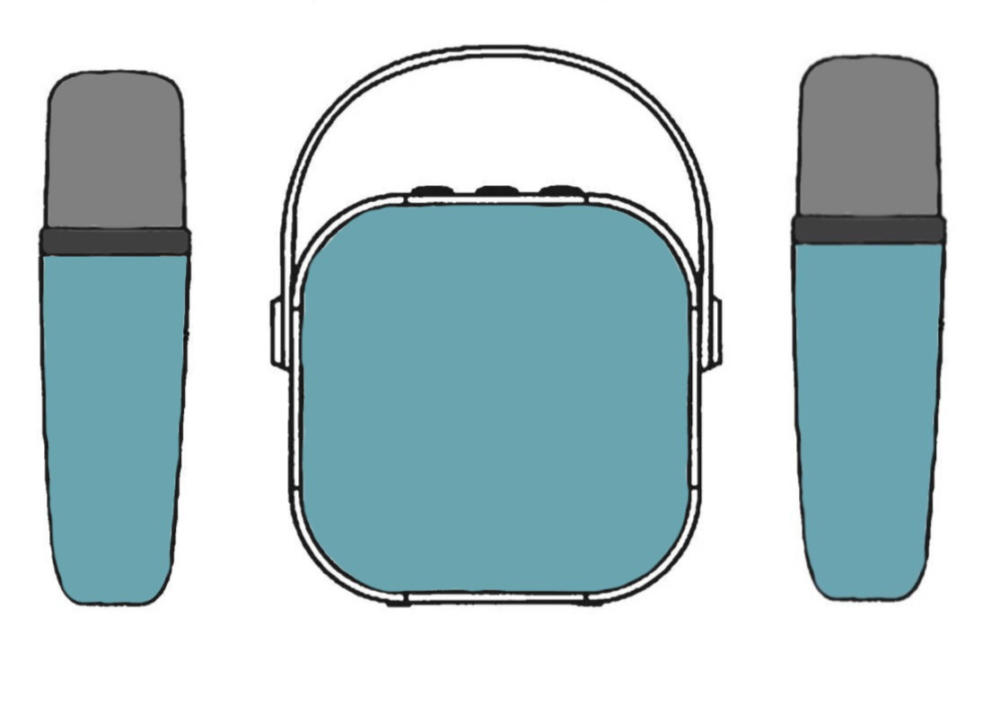 Altoparlante Karaoke Bluetooth K12, piccolo microfono wireless, subwoofer, macchina per cantare per bambini_voghion.com