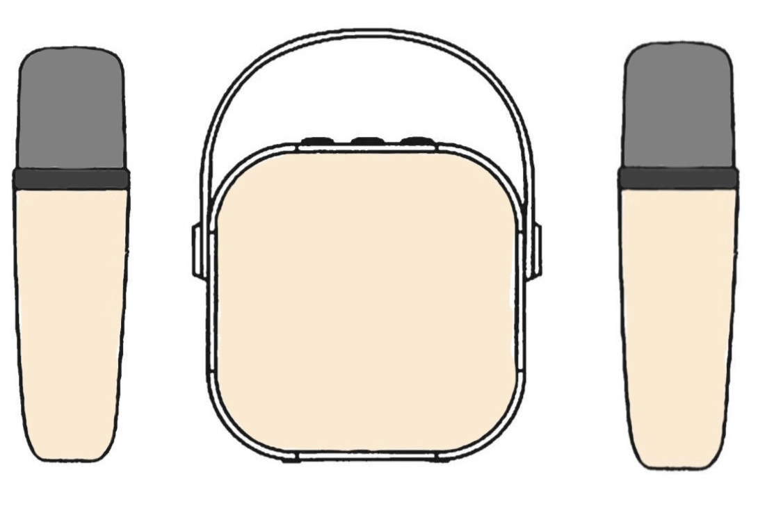 Altoparlante Karaoke Bluetooth K12, piccolo microfono wireless, subwoofer, macchina per cantare per bambini_voghion.com