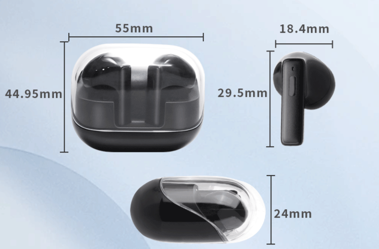 Bluetooth Noise Reduction Long-Wear Painless In-Ear Wireless Dual Stereo Private Model Earphones_voghion.com