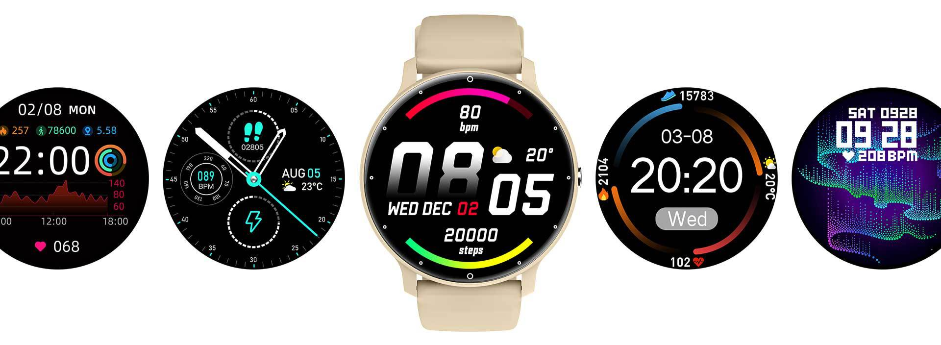 DafitZL02D Upgraded Version ZL02CPRO Smart Bluetooth Call Health Monitoring Watch Band_voghion.com