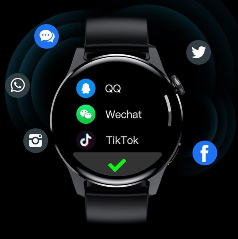 Top Version GT3 Pro New Smart Watch Bluetooth Call Heart Rate Blood Pressure Compatible Digital Black Technology_voghion.com