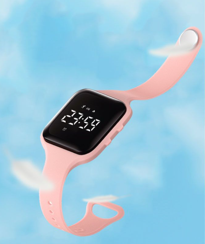 Smart Female Students Korean Version Simple Junior High School Bracelet Sports Waterproof Luminous Vibration Alarm Clock_voghion.com