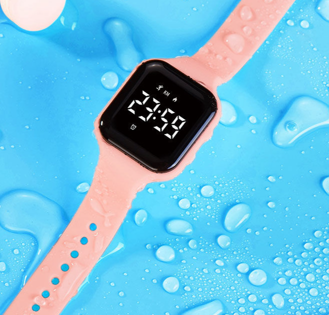 Smart Female Students Korean Version Simple Junior High School Bracelet Sports Waterproof Luminous Vibration Alarm Clock_voghion.com