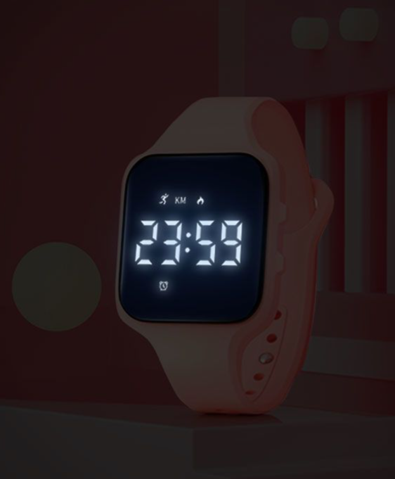 Smart Female Students Korean Version Simple Junior High School Bracelet Sports Waterproof Luminous Vibration Alarm Clock_voghion.com