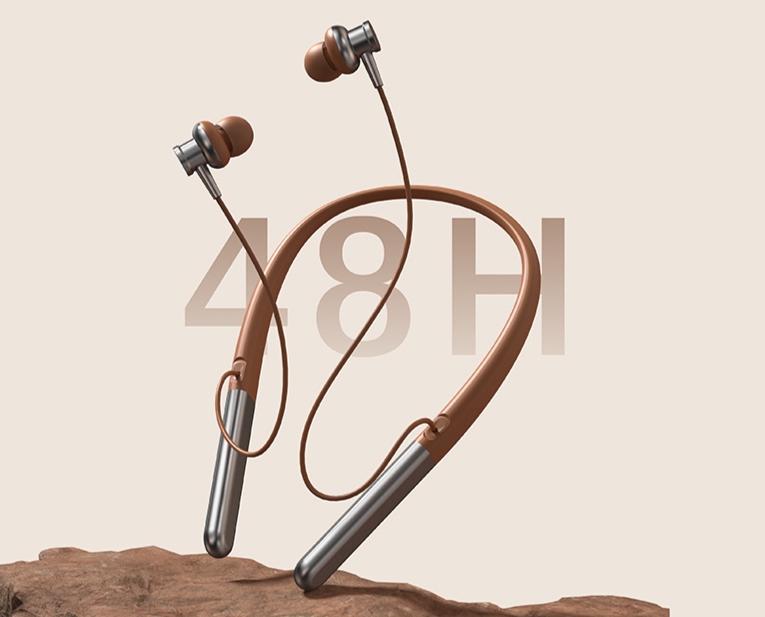 ANC Noise Cancelling Dual Ear Neckband Style Long Battery Life Voice Control Bluetooth Headphones 5.3 Magnetic_voghion.com