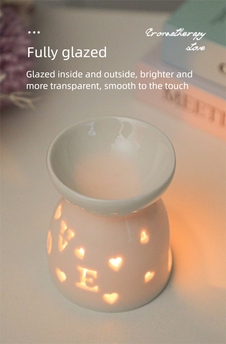 Ceramiczny palnik z pustym wnętrzem, olejek eteryczny do aromaterapii, kreatywny wystrój domu_voghion.com