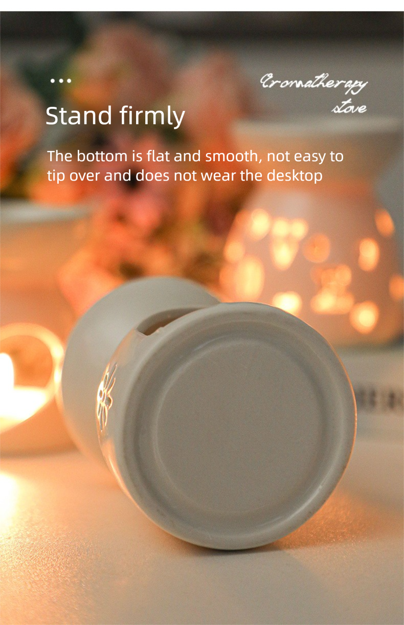 Ceramiczny palnik z pustym wnętrzem, olejek eteryczny do aromaterapii, kreatywny wystrój domu_voghion.com