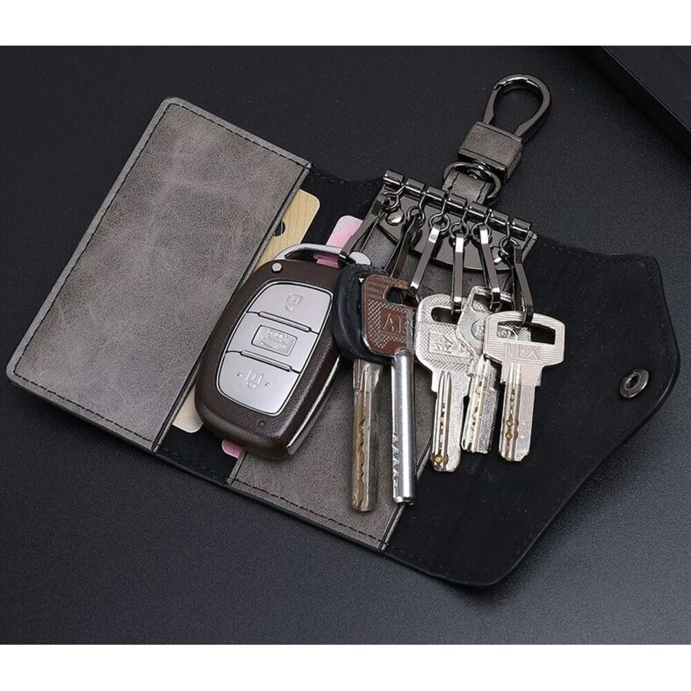 Key Bag Men's Multi-Functional Hot-Selling Universal Car Large Capacity Women's Waist Hanging Household Keychain Full_voghion.com