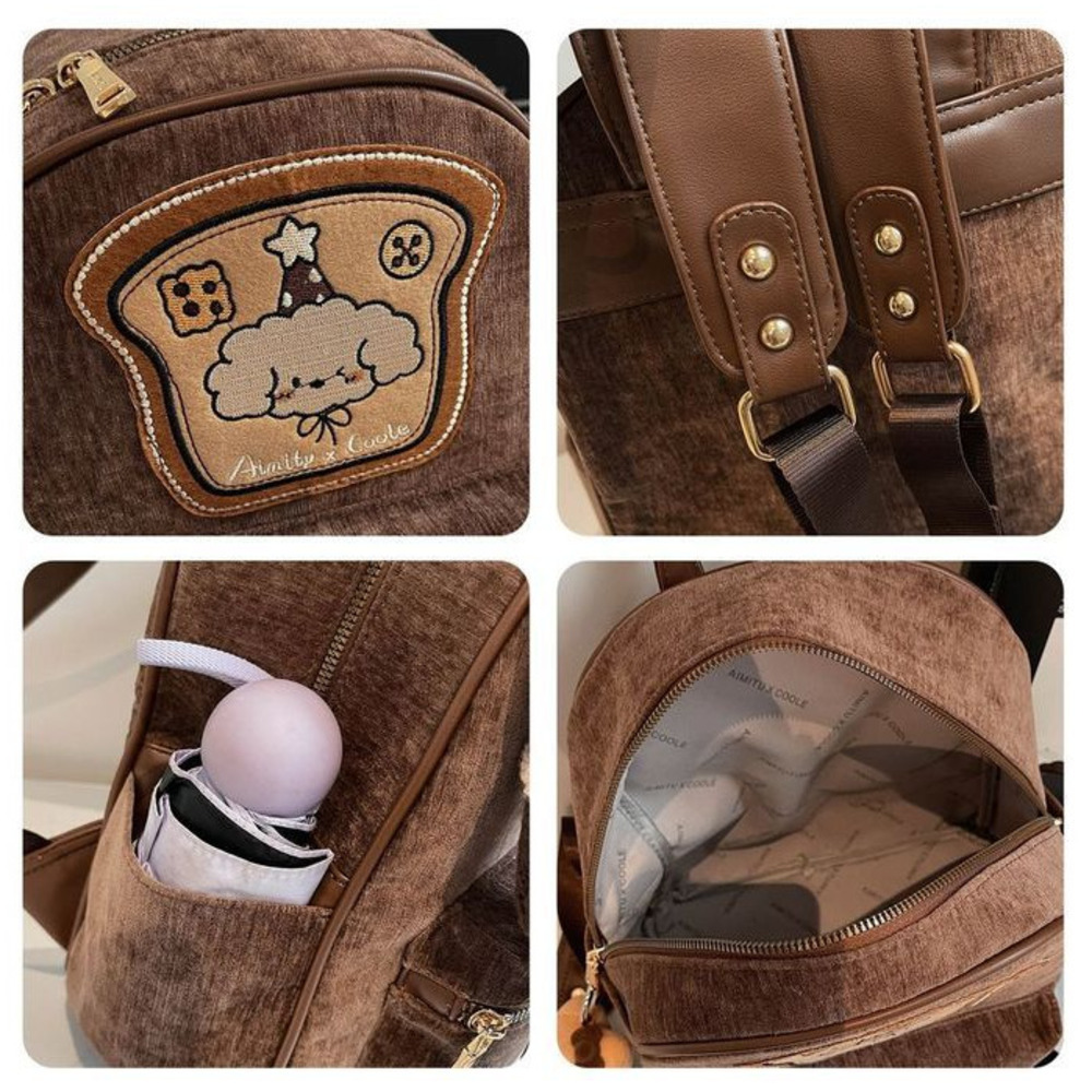 Amy Rabbit Women's Backpack Cute Retro Style Commuter Rucksack_voghion.com