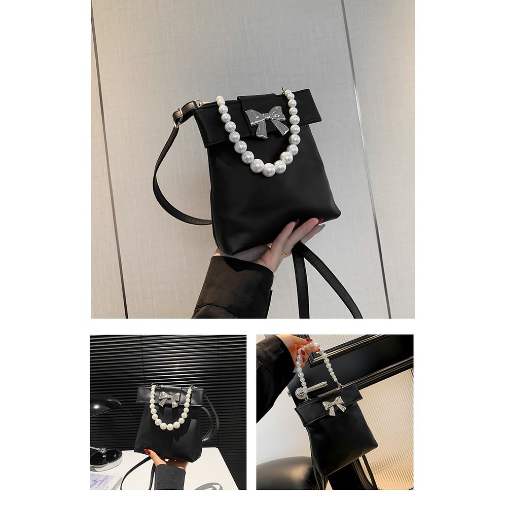 Perlen Handtasche Umhängetasche Für Damen Elegante Tasche_voghion.com