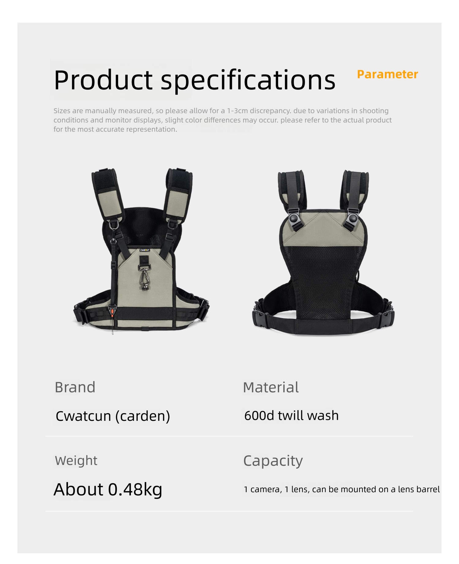 Cwatcun Hong Kong Gurt, grenzüberschreitende Outdoor-Druckentlastung, geeignet für DSLR-Kameras, professionelle Schnellverschlussweste_voghion.com