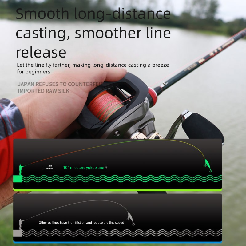 500.12m Colorful PE Main Dyneema Lure Sea Rod Super Strong Tension Fishing Line_desvips.com