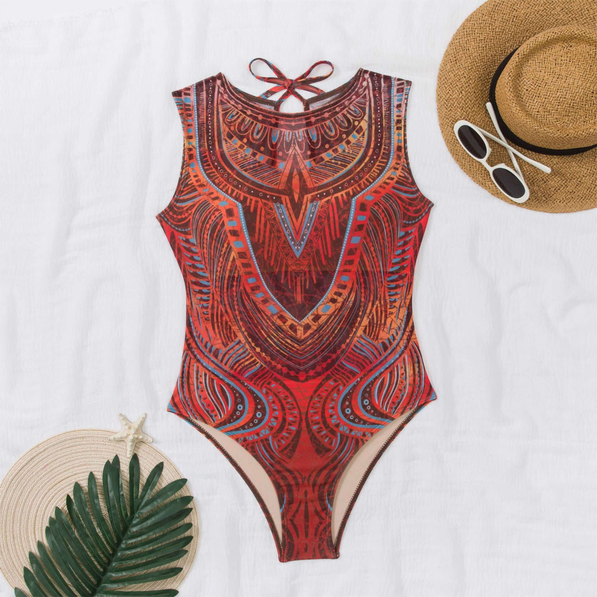 Smart Sun Protection Swimsuit For Women, New Quick-Dry European And American Cross-Border Swimwear Beach Dress_desvips.com