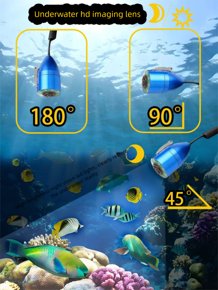 7inch HD Underwater Camera Device Night Vision Visual Anchor Ice Fishing Fish Finder_desvips.com