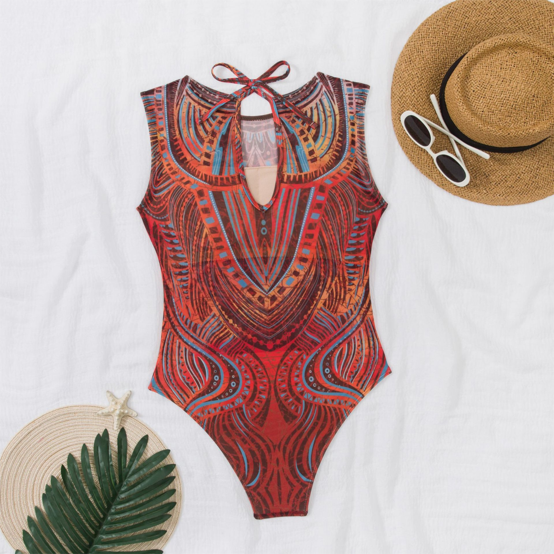 Smart Sun Protection Swimsuit For Women, New Quick-Dry European And American Cross-Border Swimwear Beach Dress_desvips.com