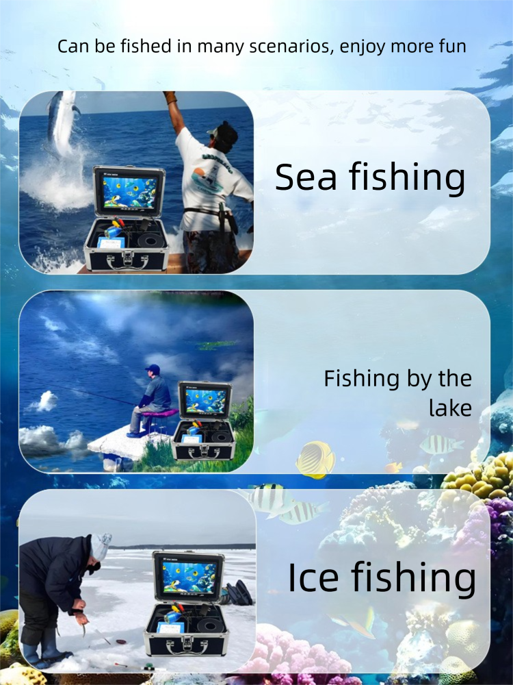7inch HD Underwater Camera Device Night Vision Visual Anchor Ice Fishing Fish Finder_desvips.com