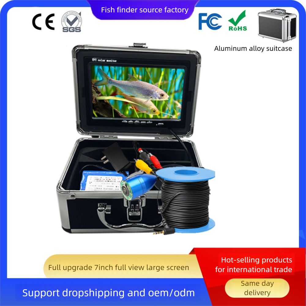 7inch HD Underwater Camera Device Night Vision Visual Anchor Ice Fishing Fish Finder_desvips.com