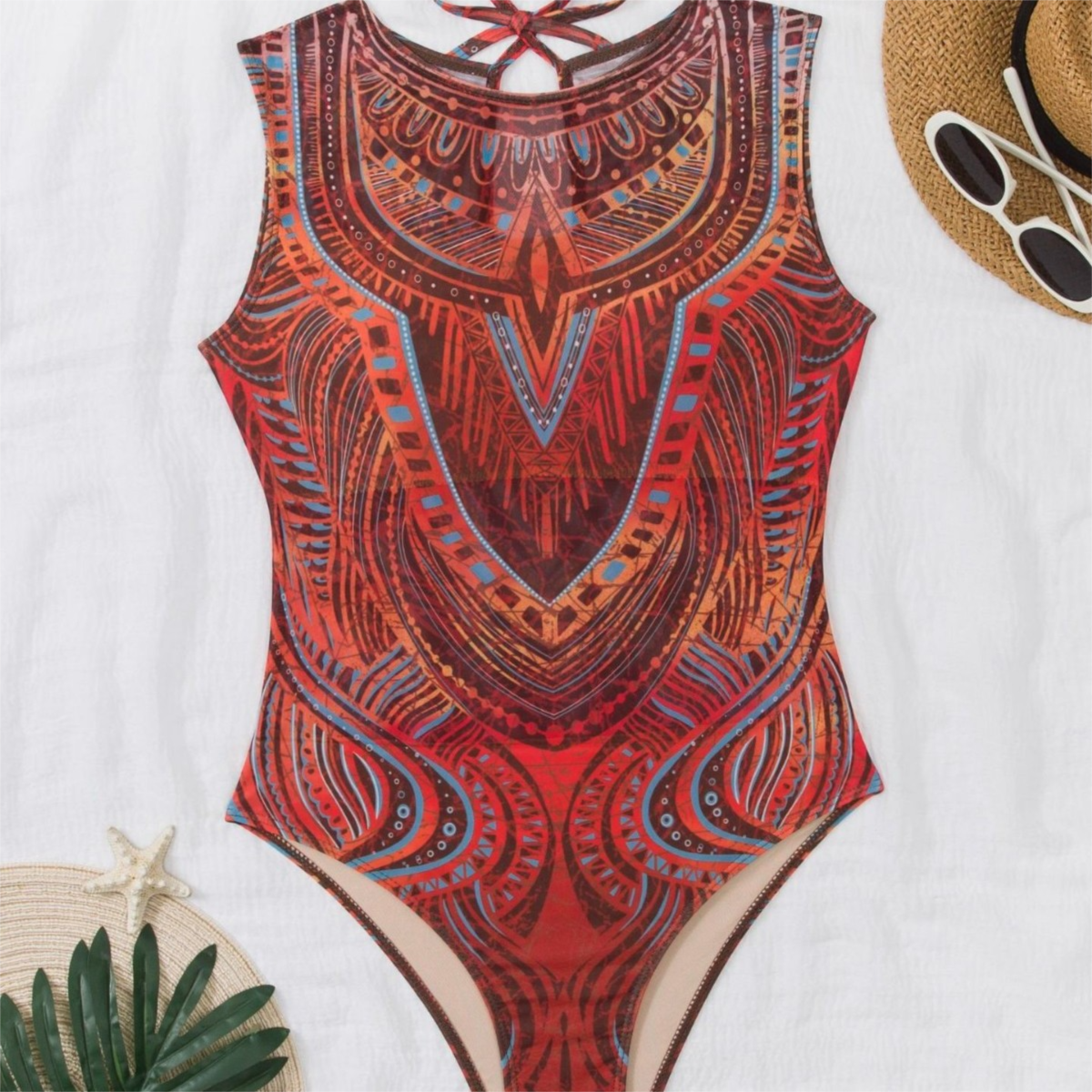 Smart Sun Protection Swimsuit For Women, New Quick-Dry European And American Cross-Border Swimwear Beach Dress_desvips.com