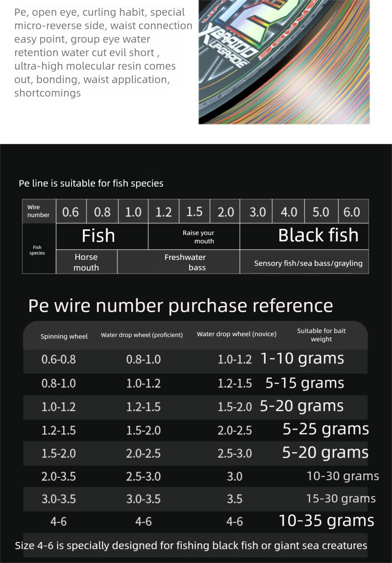 500.12m Colorful PE Main Dyneema Lure Sea Rod Super Strong Tension Fishing Line_desvips.com