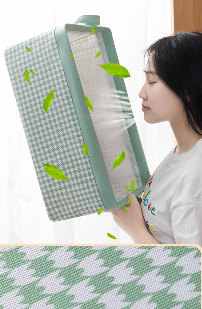 Home Wardrobe Layered Organizer Box For Clothes Pants Oxford Fabric Foldable Storage Basket Magic Tool_voghion.com