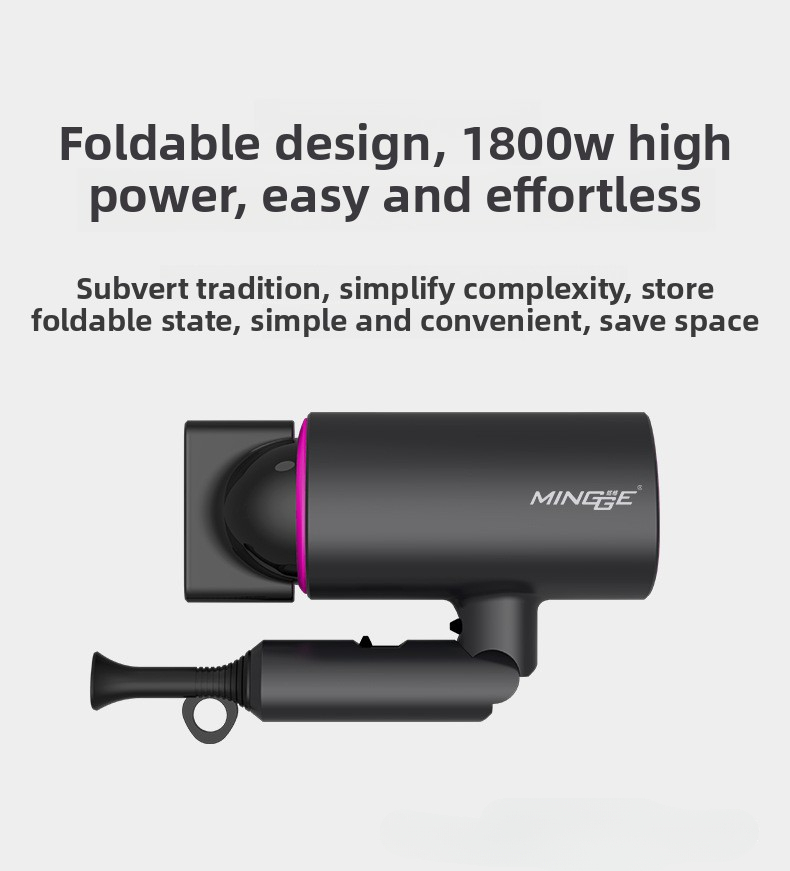 Hot-Selling EU Foldable US UK Standard Home Portable Hair Dryer Hotel_voghion.com