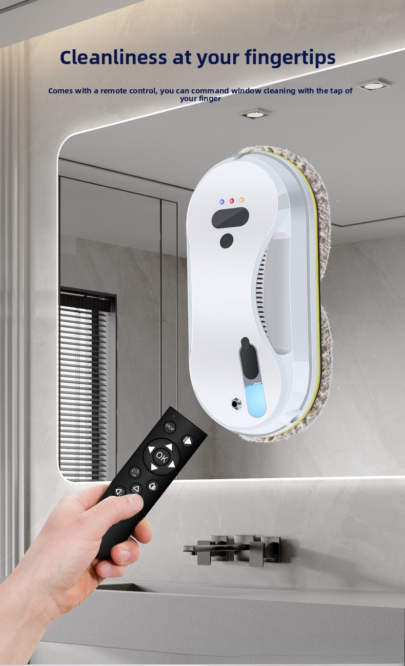 Fully Automatic Intelligent Water Spray Window Cleaning Clean Robot Electric Remote Control Glass Cleaner Factory Direct_voghion.com