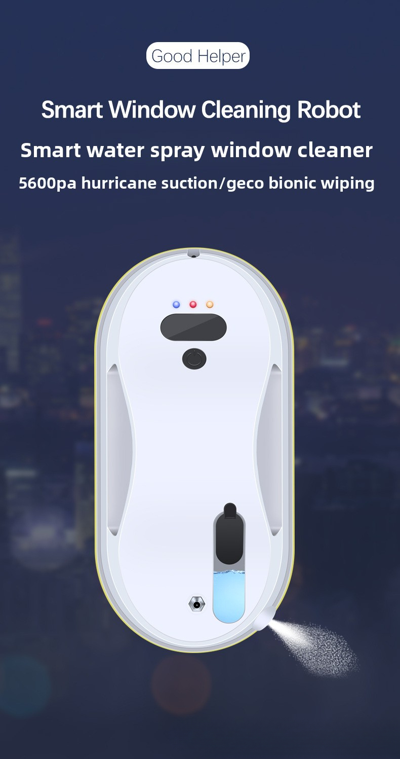 Fully Automatic Intelligent Water Spray Window Cleaning Clean Robot Electric Remote Control Glass Cleaner Factory Direct_voghion.com