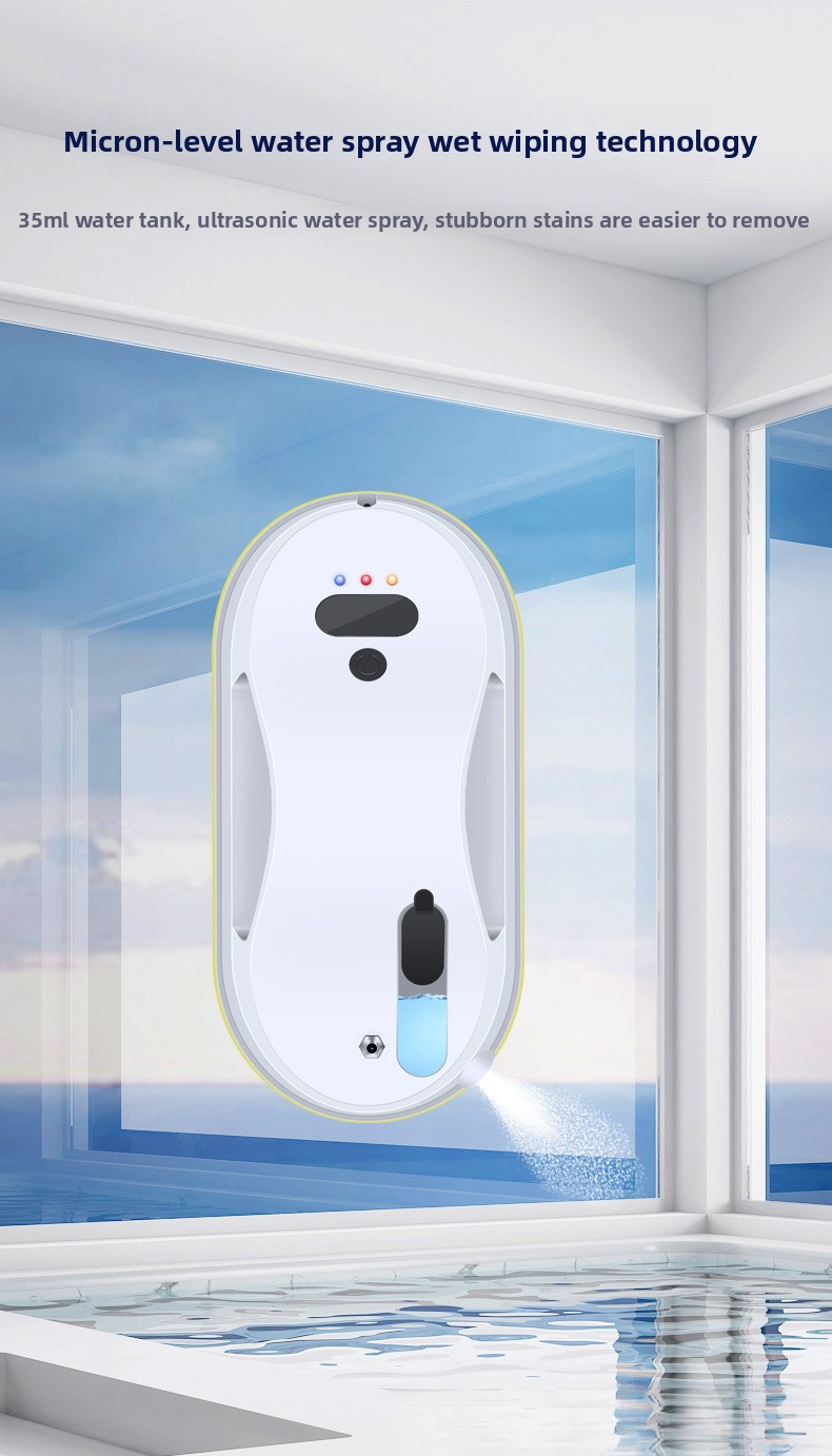 Fully Automatic Intelligent Water Spray Window Cleaning Clean Robot Electric Remote Control Glass Cleaner Factory Direct_voghion.com