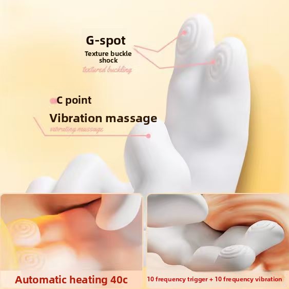 Gold Right-Hand G-Spot Vibrator With Heating Function, Insertable Vibrating Egg For Clitoral Stimulation, Instant_voghion.com