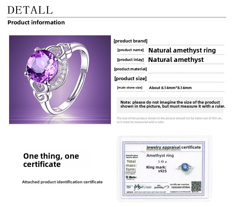 Designer ring voor dames met paarse amethist en zirkonia_voghion.com