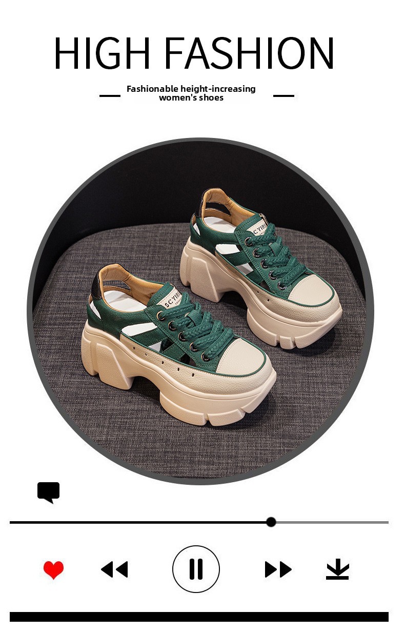 Thick-soled 2026 New Summer Outdoor Hollow-out Dad Shoes With Internal Height Increase, Casual Leather Shoes, Breathable_vogvips.com
