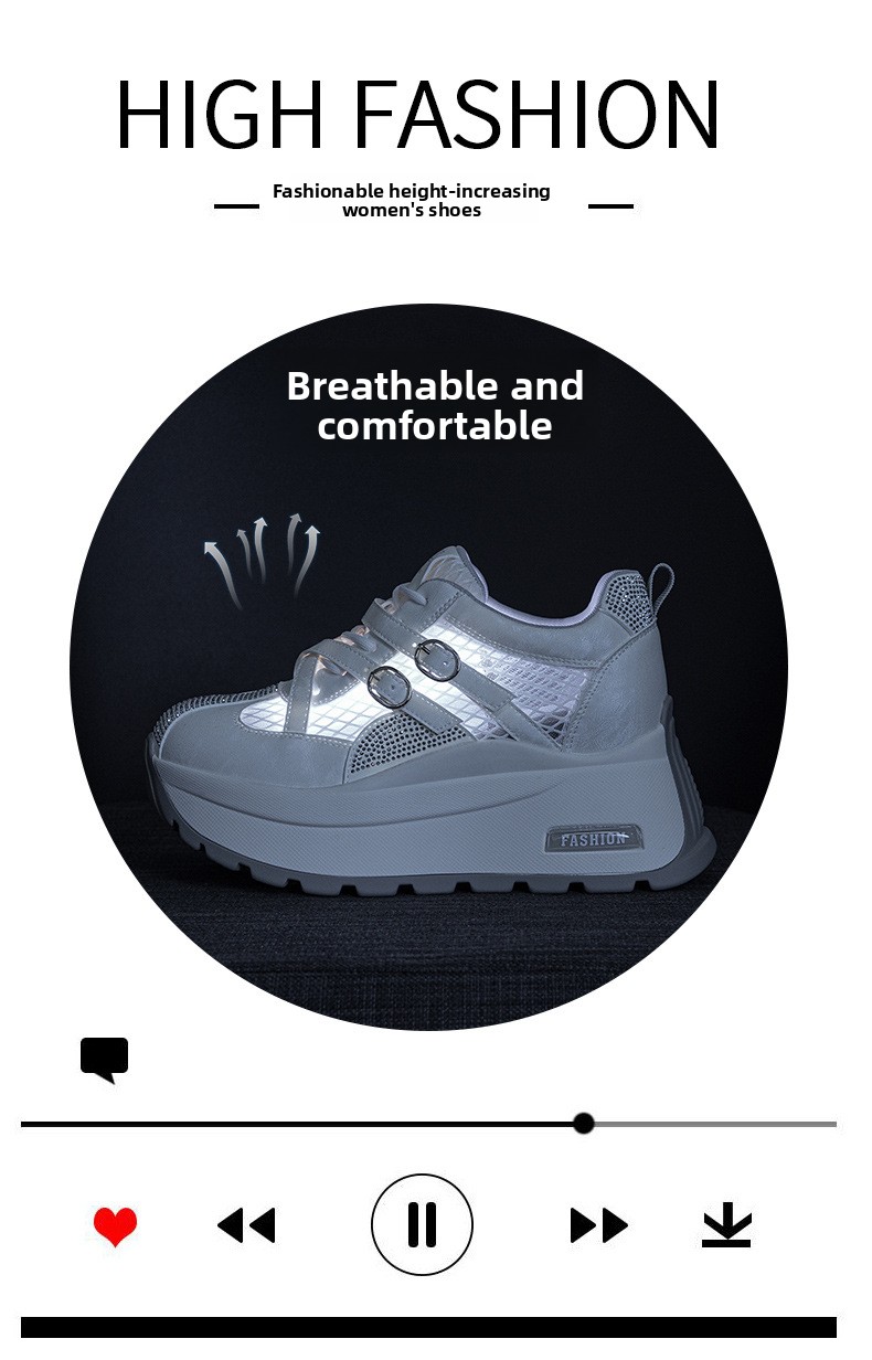Small-sized Women's Forrest Gump Shoes, 2026 Summer New Model, 8CM Thick Sole, Korean Style Retro Casual Fashion Dad_vogvips.com