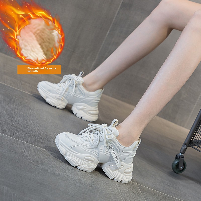 Women's Air-cushioned Dad 2026 Autumn New Model, Thick-soled Height-increasing Sports Casual Shoes, Women's Functional_vogvips.com