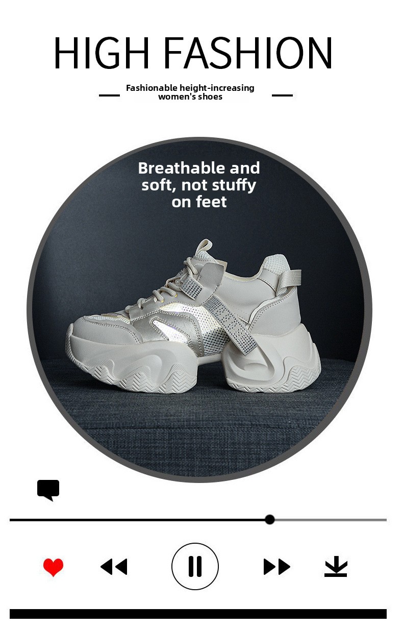 2026 New Model Dad Shoes With Thick Soles, Breathable Mesh, 8cm Internal Height Increase, Popular Casual Versatile_vogvips.com