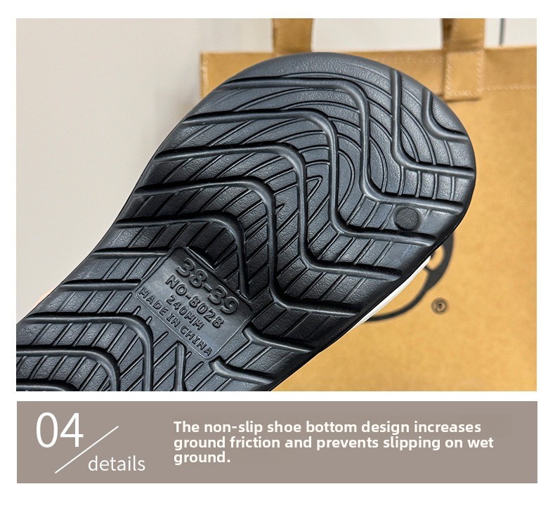 Thick Sole Indoor Slippers For Women, Summer New Fashion Cute Cartoon Bear Non-Slip Outdoor Sandals_vogvips.com