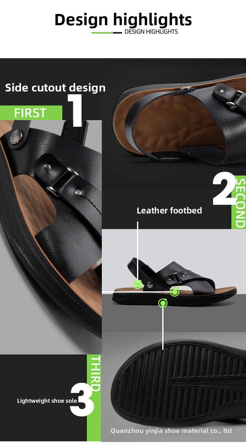 Breathable Men's Sandals For Summer Beach Casual Wear Stylish_voghion.com