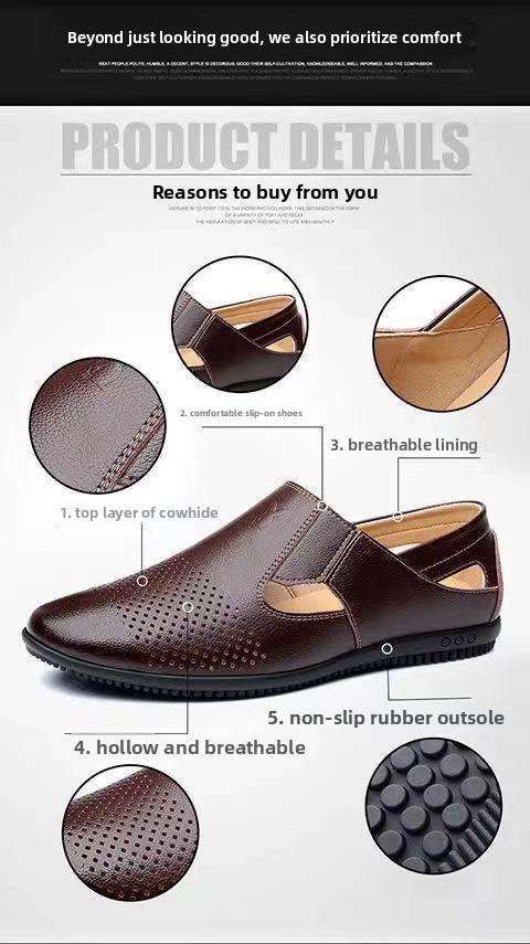 Men's Summer Breathable Deodorant Thin Outdoor Hollow Casual Sports Slip-On Mesh Shoes_vogvips.com
