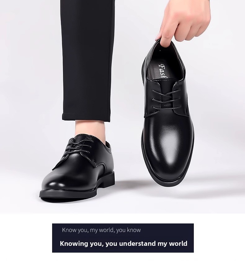 High-end Leather Business Formal 2024 New Summer Breathable Height-increasing British Style Men's Wedding Groom Shoes_vogvips.com