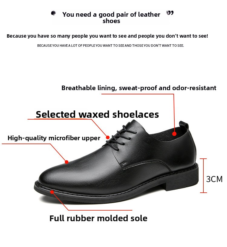 2026 New Spring/Summer Formal Leather With Internal Height Increase, Business Casual Men's Shoes, Youth Comfortable Sole_vogvips.com