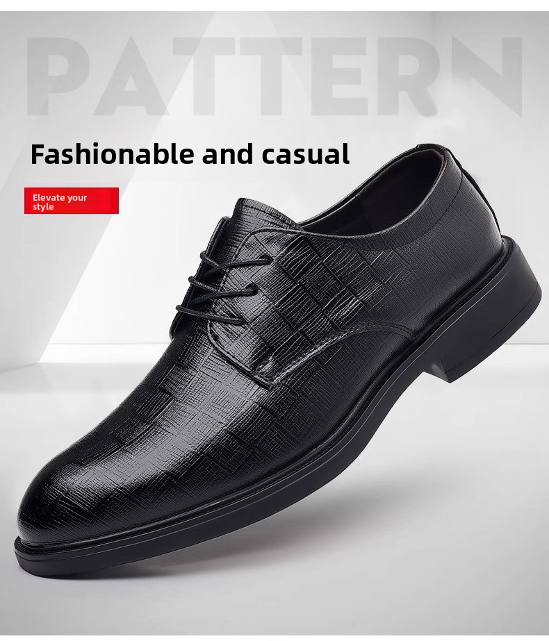 High-end Leather Business Formal 2024 New Summer Breathable Height-increasing British Style Men's Wedding Groom Shoes_vogvips.com